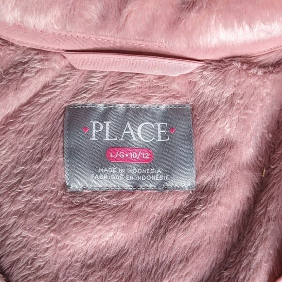 Children's Place Pink Faux Fur Jacket - Picture 6 of 8